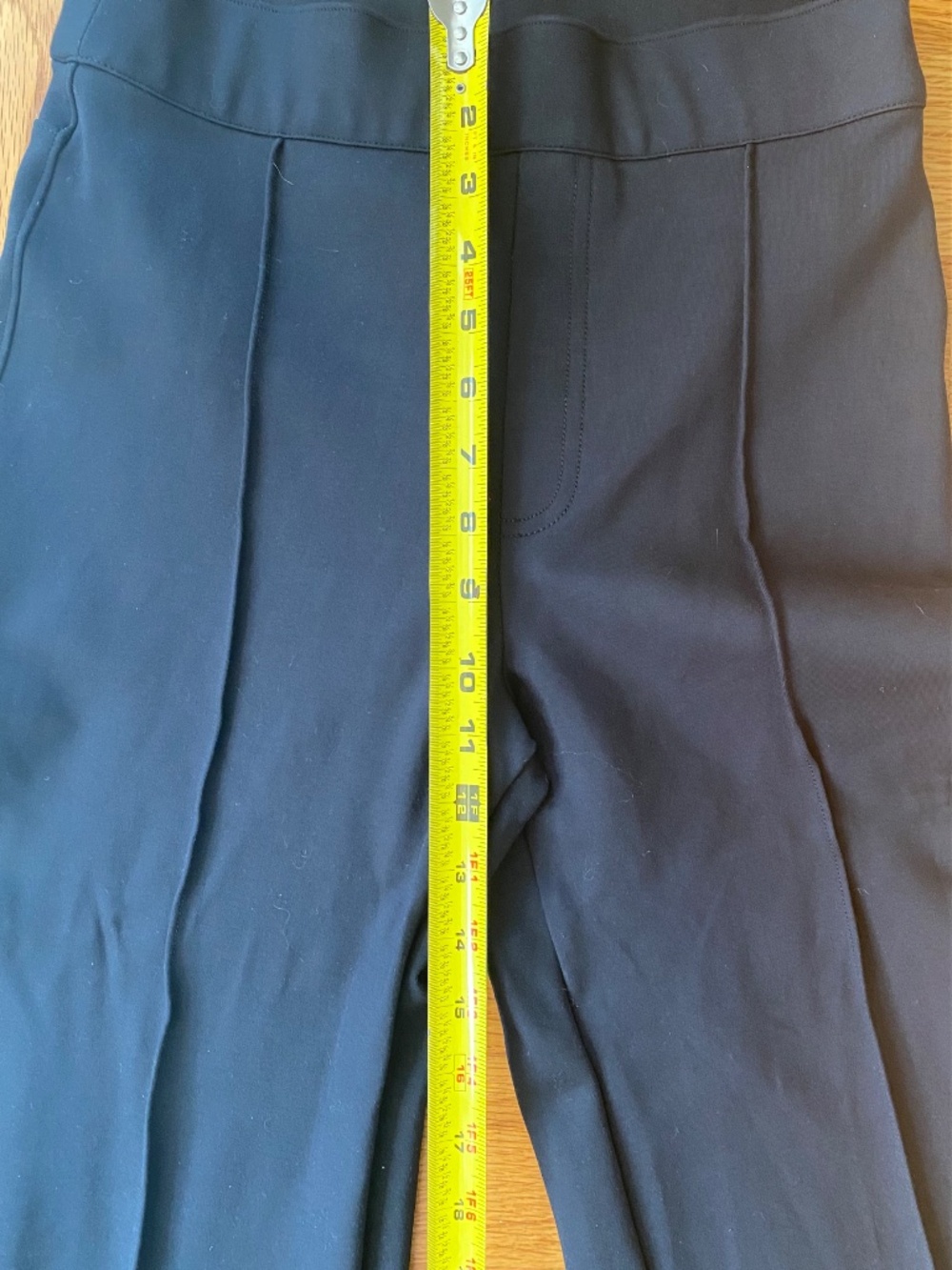 Spanx Perfect Pant Flare Leg High Rise Front Seam Ponte Trousers Black Size S - Picture 9 of 11